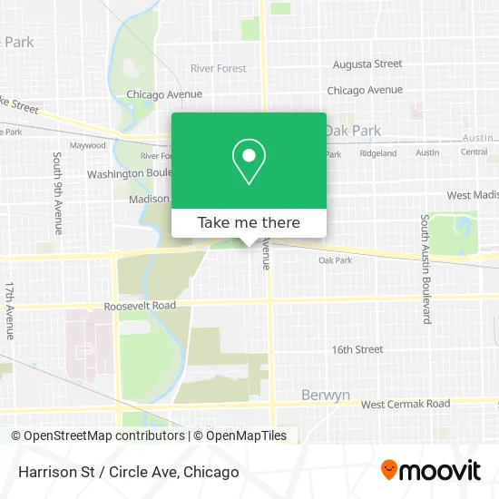 Mapa de Harrison St / Circle Ave