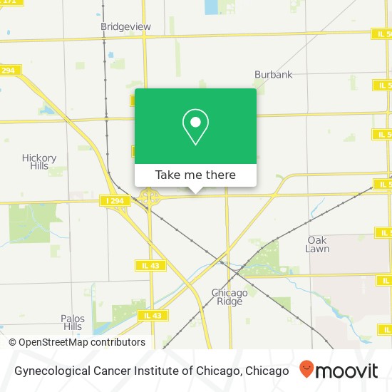 Gynecological Cancer Institute of Chicago map