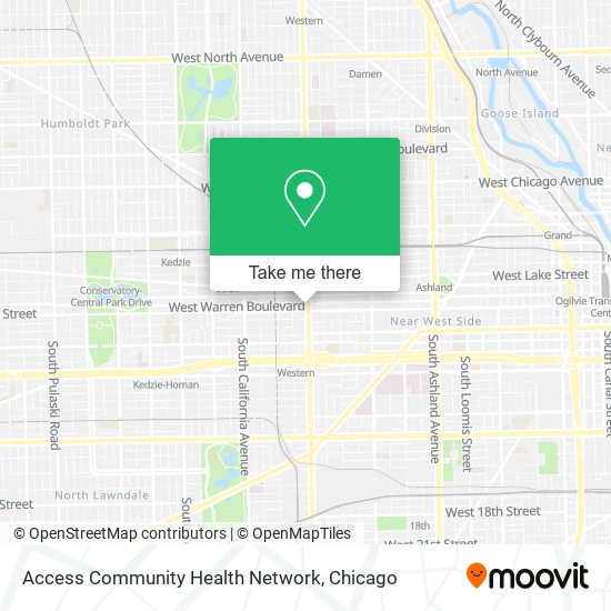 Access Community Health Network map