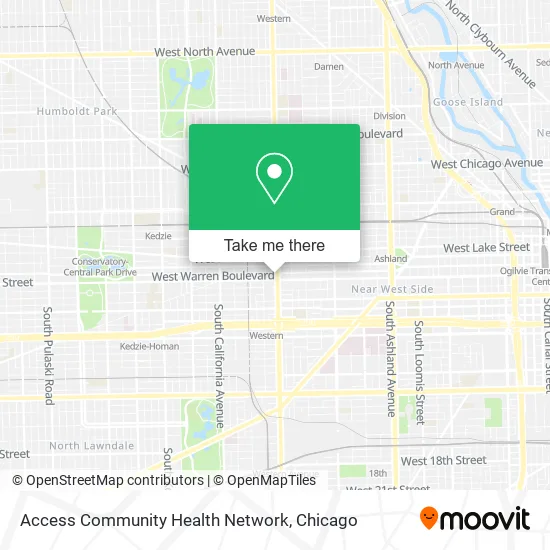 Mapa de Access Community Health Network