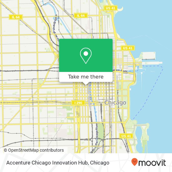 Mapa de Accenture Chicago Innovation Hub