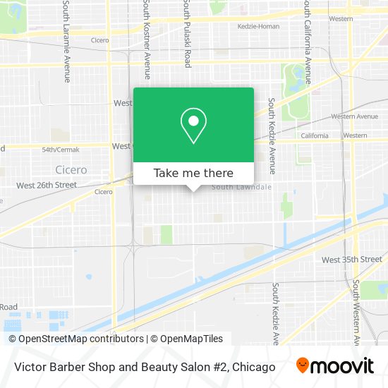 Victor Barber Shop and Beauty Salon #2 map