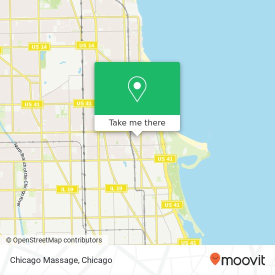 Chicago Massage map