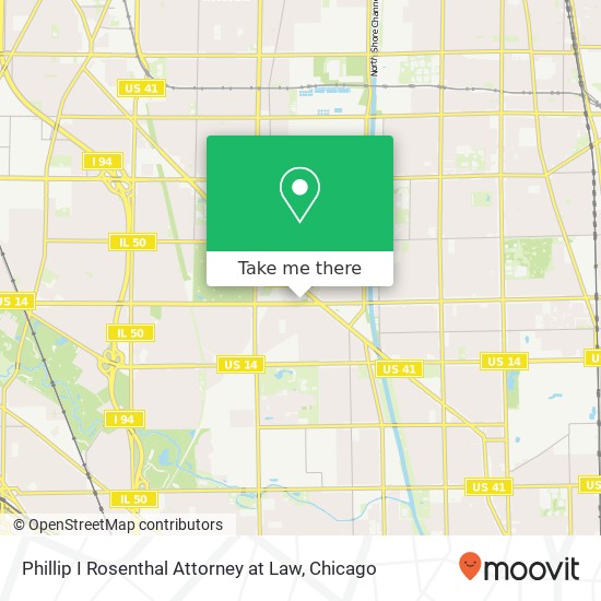 Phillip I Rosenthal Attorney at Law map