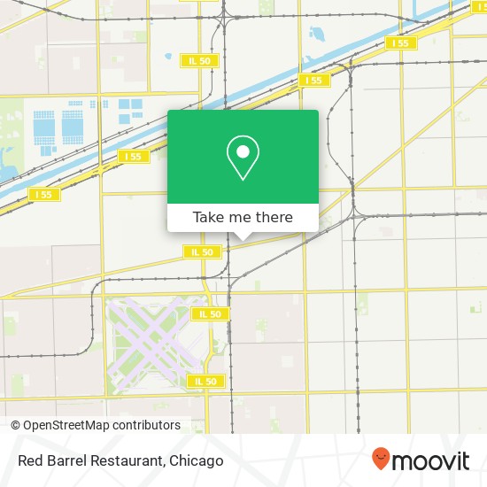 Mapa de Red Barrel Restaurant
