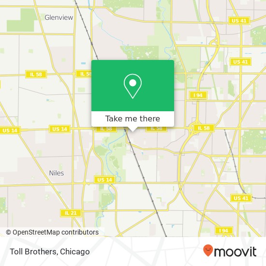 Toll Brothers map