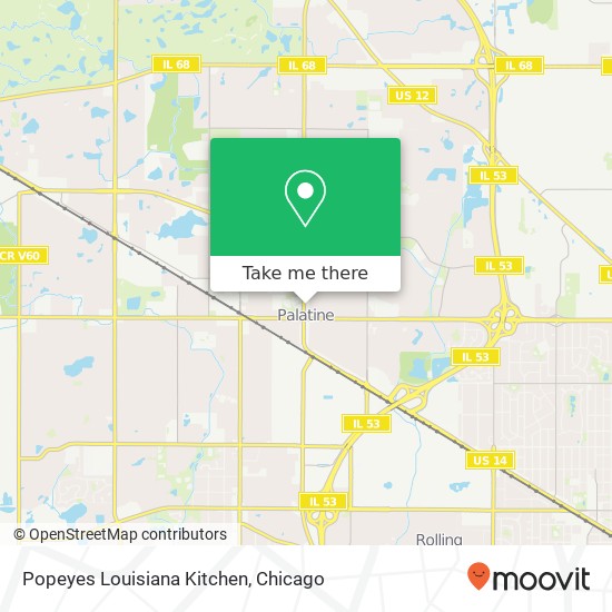 Mapa de Popeyes Louisiana Kitchen