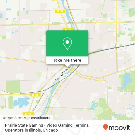 Mapa de Prairie State Gaming - Video Gaming Terminal Operators in Illinois