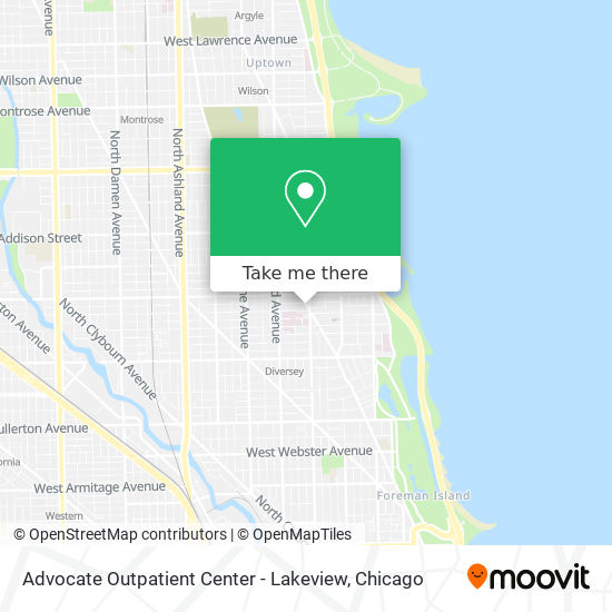 Advocate Outpatient Center - Lakeview map