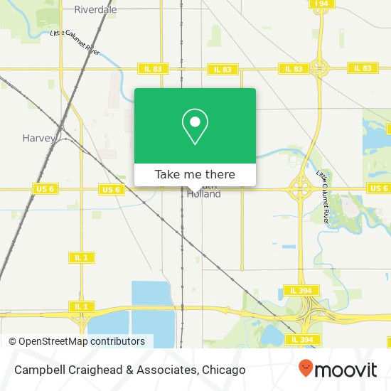 Campbell Craighead & Associates map