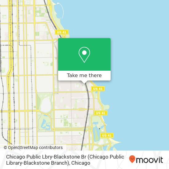 Mapa de Chicago Public Lbry-Blackstone Br (Chicago Public Library-Blackstone Branch)
