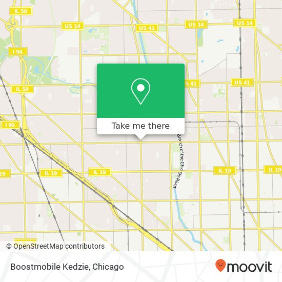 Mapa de Boostmobile Kedzie