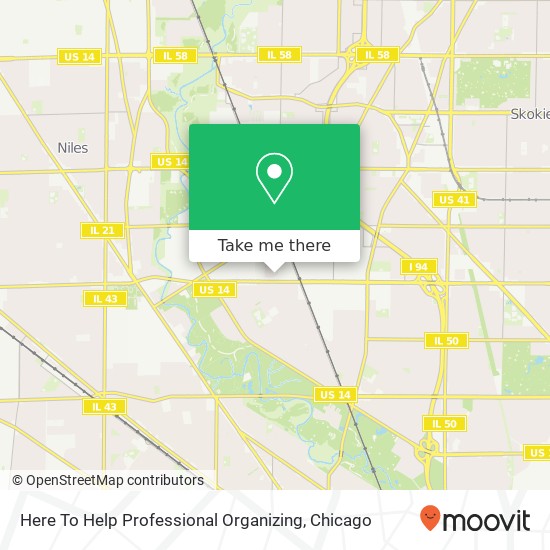 Mapa de Here To Help Professional Organizing