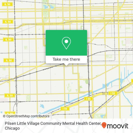 Mapa de Pilsen Little Village Community Mental Health Center