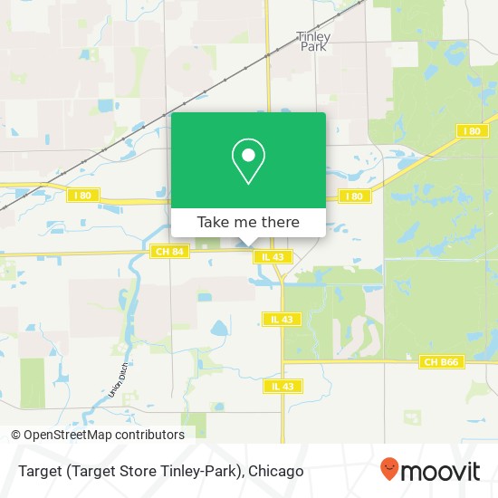 Mapa de Target (Target Store Tinley-Park)