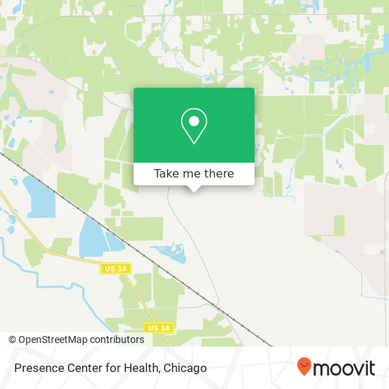 Presence Center for Health map