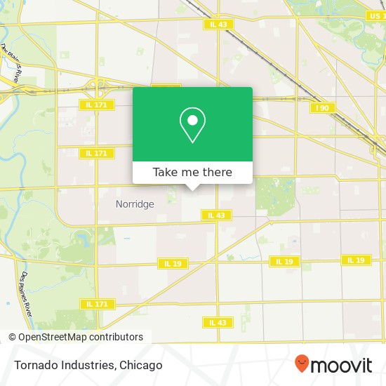 Mapa de Tornado Industries