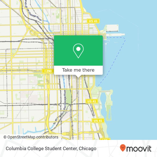 Mapa de Columbia College Student Center