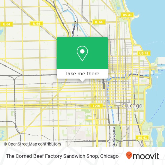 The Corned Beef Factory Sandwich Shop map