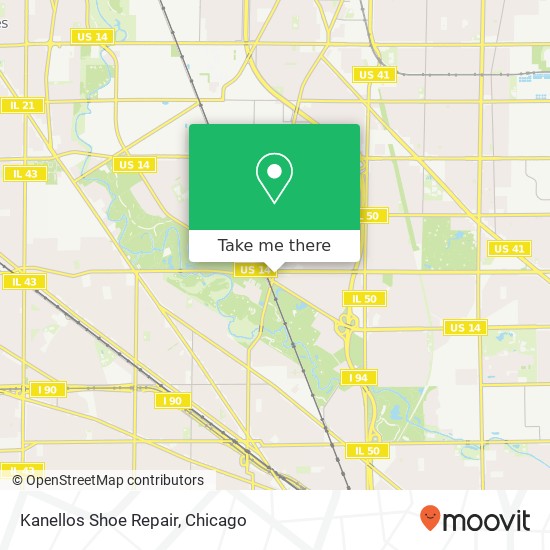 Kanellos Shoe Repair map