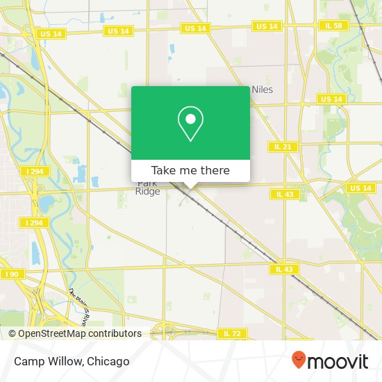 Camp Willow map