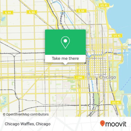 Chicago Waffles map