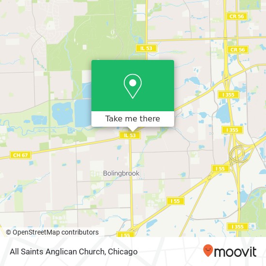 All Saints Anglican Church map