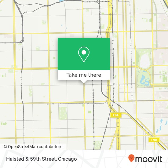 Halsted & 59th Street map