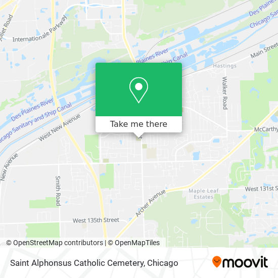 Mapa de Saint Alphonsus Catholic Cemetery