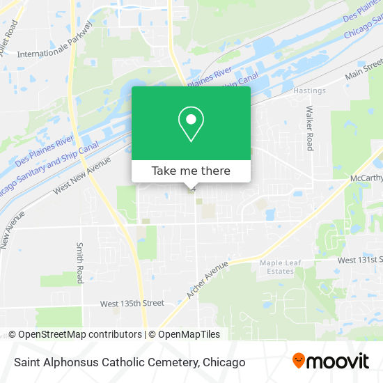 Saint Alphonsus Catholic Cemetery map