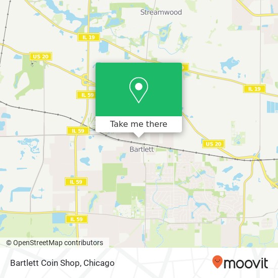 Bartlett Coin Shop map