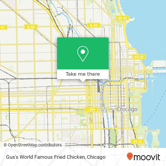 Gus's World Famous Fried Chicken map
