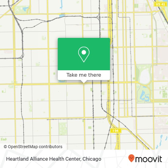 Mapa de Heartland Alliance Health Center