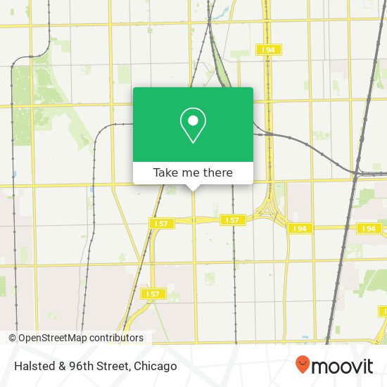 Halsted & 96th Street map