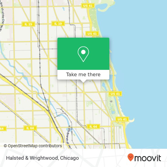 Halsted & Wrightwood map