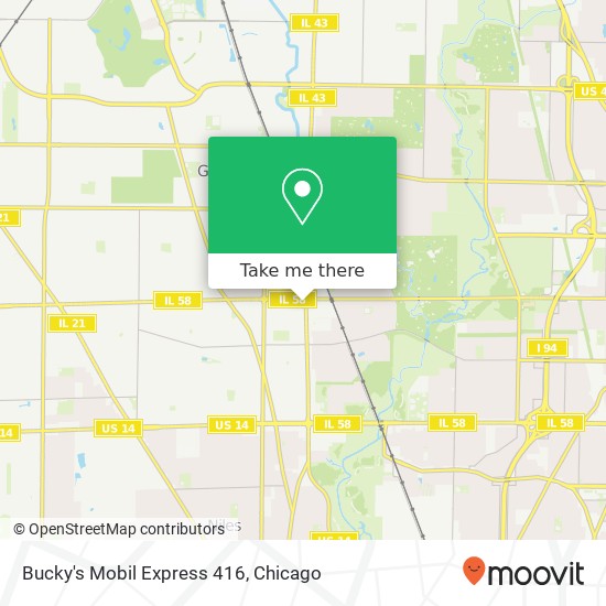 Mapa de Bucky's Mobil Express 416