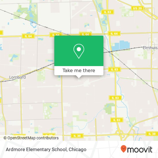 Ardmore Elementary School map