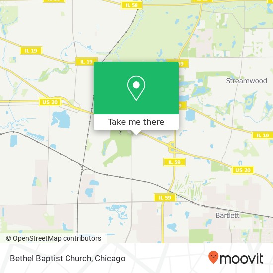 Bethel Baptist Church map