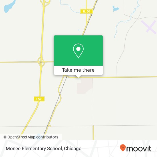 Mapa de Monee Elementary School