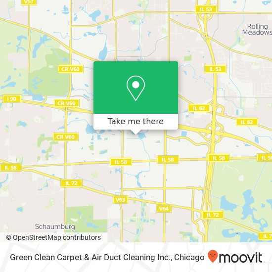 Mapa de Green Clean Carpet & Air Duct Cleaning Inc.