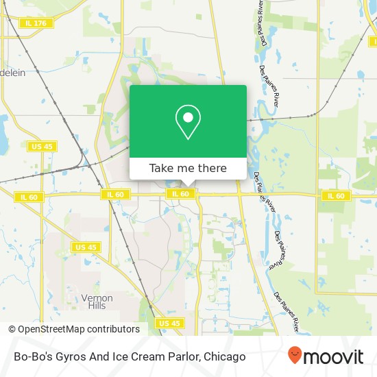 Mapa de Bo-Bo's Gyros And Ice Cream Parlor