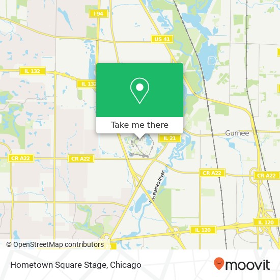 Hometown Square Stage map