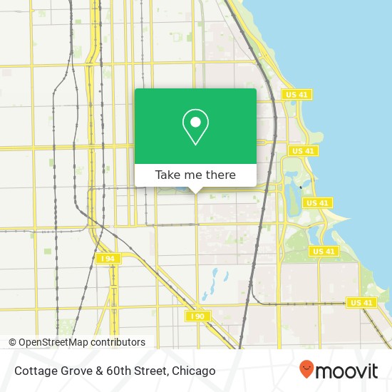 Cottage Grove & 60th Street map
