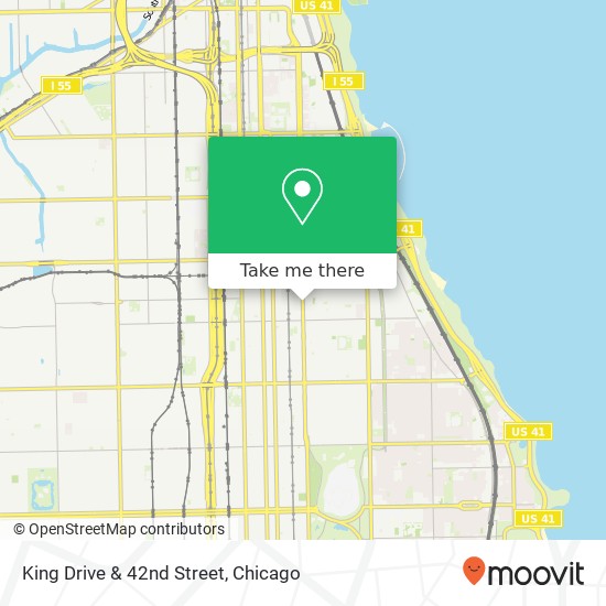 King Drive & 42nd Street map