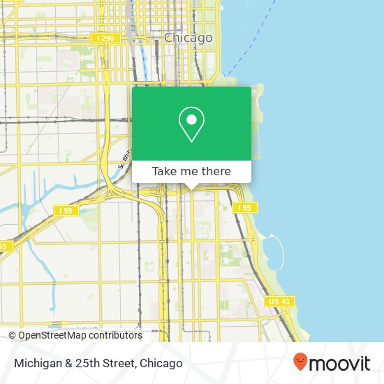 Michigan & 25th Street map