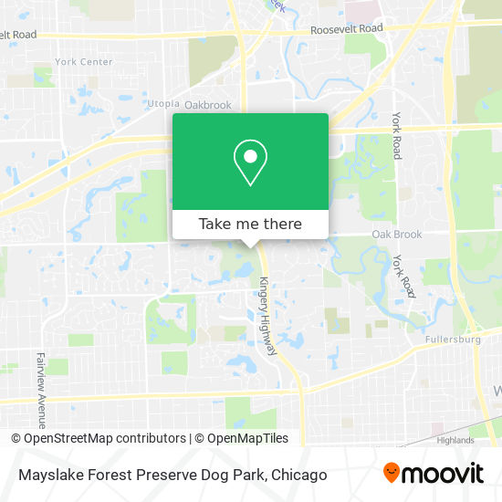 Mayslake Forest Preserve Dog Park map