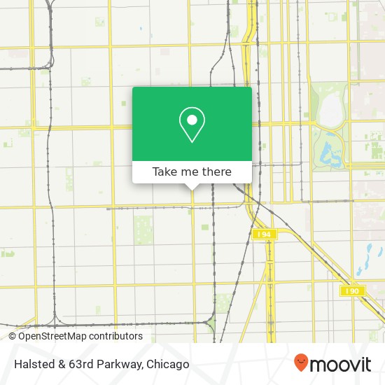 Halsted & 63rd Parkway map