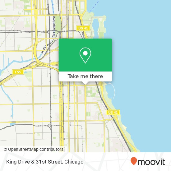 King Drive & 31st Street map