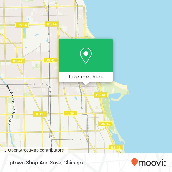 Mapa de Uptown Shop And Save