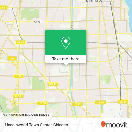 Mapa de Lincolnwood Town Center